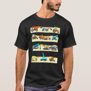 LKW Bagger Cement Truck Bulldozer Constructi T-Shirt