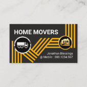 Lkw-Bewegung auf der gelben Transportstrecke Visitenkarte (Vorderseite)