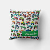 LKW Boys Individuelle Name Kissen (Rückseite)
