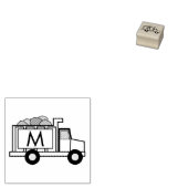 Lkw-Boys Niedliche Monogrammstunde Gummistempel (Stempel)