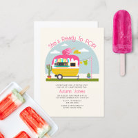 LKW-Camper Pink Babydusche für den Pop Eis Pop