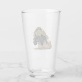 LKW-Cartoon Glas (Rückseite)