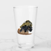 LKW-Cartoon Glas (Vorderseite)