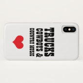 LKW-Cowboys u. Countrymusik iPhone X Fall Case-Mate iPhone Hülle (Rückseite (Horizontal))