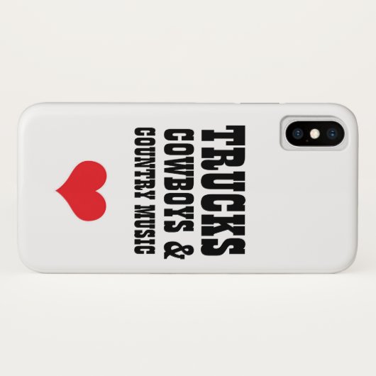 LKW-Cowboys u. Countrymusik iPhone X Fall Case-Mate iPhone Hülle (Rückseite (Horizontal))