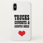 LKW-Cowboys u. Countrymusik iPhone X Fall Case-Mate iPhone Hülle (Rückseite)