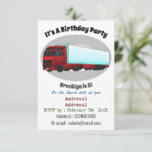 LKW-Darstellung Einladung (Stehend Vorderseite)