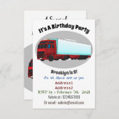 LKW-Darstellung Einladung (Vorne/Hinten)