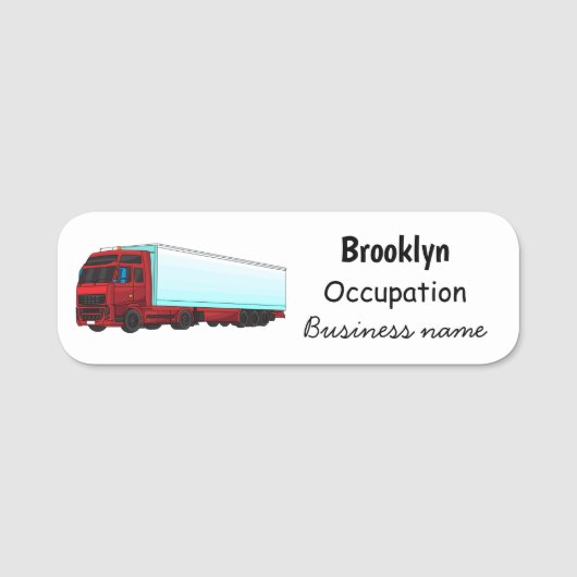 LKW-Darstellung Namensschild (Vorderseite)