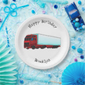 LKW-Darstellung Pappteller (Party)