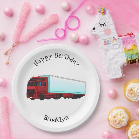 LKW-Darstellung Pappteller (Party)