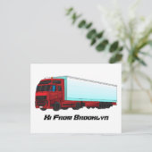 LKW-Darstellung Postkarte (Stehend Vorderseite)