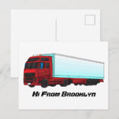 LKW-Darstellung Postkarte (Vorne/Hinten)