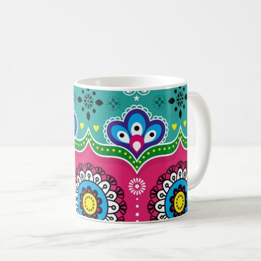 LKW-Design aus Indien und Pakistan, Jingle truc Kaffeetasse (VorderseiteRechts)