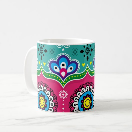LKW-Design aus Indien und Pakistan, Jingle truc Kaffeetasse (Vorderseite Links)