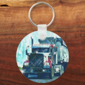 LKW-Design für LKW-Liebhaber Schlüsselanhänger (Vorderseite)