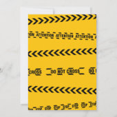 LKW Digger unter Bau Baby Geburtstag Einladung (Rückseite)