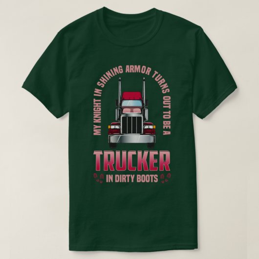 LKW-Ehefrau Funny Trucker Ehefrau Geschenk T T-Shirt (Design vorne)