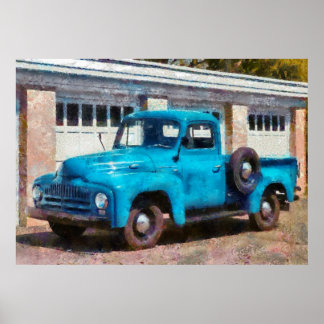 LKW - Ein internationaler alter LKW Poster