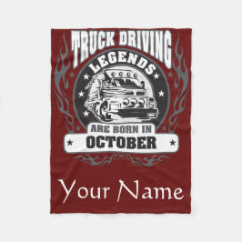 Lkw-Fahrberechtigungen sind im Oktober Geboren Fleecedecke