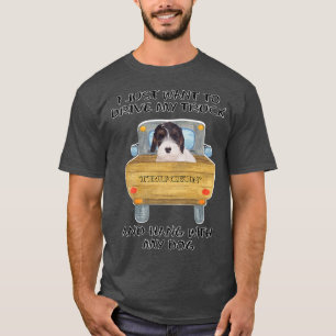 LKW-fahrender Hund Sealyham Terrier T-Shirt