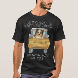 LKW fahrender Hund Shetland Sheepdog T-Shirt