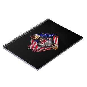 LKW-Fahrer American Flag Truck Notizblock