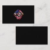 LKW-Fahrer American Flag Truck Visitenkarte (Vorne/Hinten)