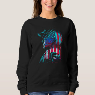 LKW-Fahrer Amerikanische große Sattelschlepper Die Sweatshirt