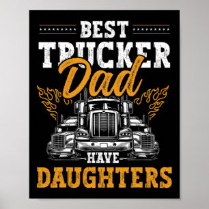 LKW-Fahrer Bester Trucking-Vater Aller Trucker-Vat Poster