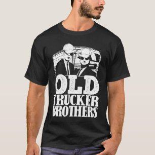 LKW-Fahrer-Brüder Trucking Großer Rig-Alter Mann T-Shirt