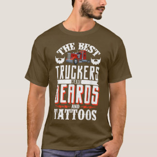 LKW-Fahrer Die besten LKWs haben Bärte und das T-Shirt