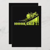 LKW-Fahrer Einladung (Vorne/Hinten)