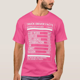 LKW-Fahrer Ernährungsfakten LKWeT T-Shirt