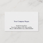 LKW-Fahrer Firmenkarte Visitenkarte (Rückseite)