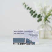 LKW-Fahrer Firmenkarte Visitenkarte (Stehend Vorderseite)