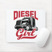 LKW-Fahrer Frauen Diesel Girl Mousepad (Mit Mouse)