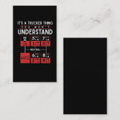 LKW-Fahrer Funny Trucker Sprichwort Visitenkarte (Vorne/Hinten)