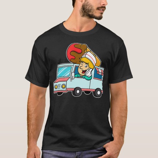 LKW-Fahrer für Eiscreme  T-Shirt (Vorderseite)