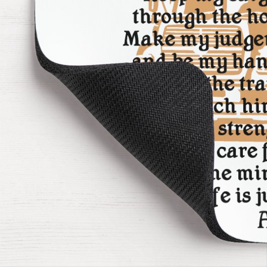 LKW-Fahrer-Gebet Mousepad (Ecke)