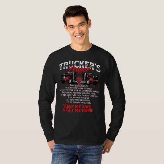 LKW-Fahrer-Gebet T-Shirt (Vorne ganz)