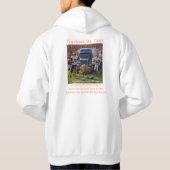 LKW-Fahrer gegen Hirsche Hoodie (Rückseite)