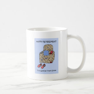 LKW-Fahrer-glücklicher Ruhestand Kaffeetasse