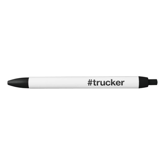 LKW-Fahrer Hashtag Kugelschreiber (Vorderseite)