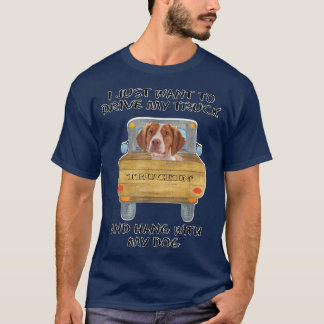 Lkw-Fahrer Hund Bretagne T-Shirt