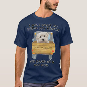 Lkw-Fahrer Hund Malteser T-Shirt