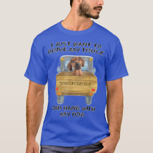 Lkw-Fahrer Hund Rhodesian Ridgeback T-Shirt