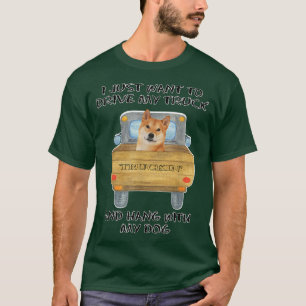 Lkw-Fahrer Hund Shiba Inu T-Shirt