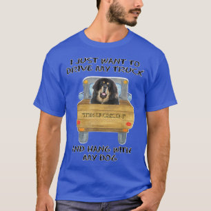 Lkw-Fahrer Hund Tibetischer Mastiff T-Shirt
