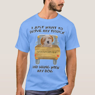 Lkw-Fahrer Hund Tibetischer Terrier T-Shirt